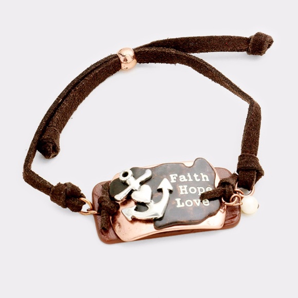 Jewelry - "Faith Hope Love" Bracelet